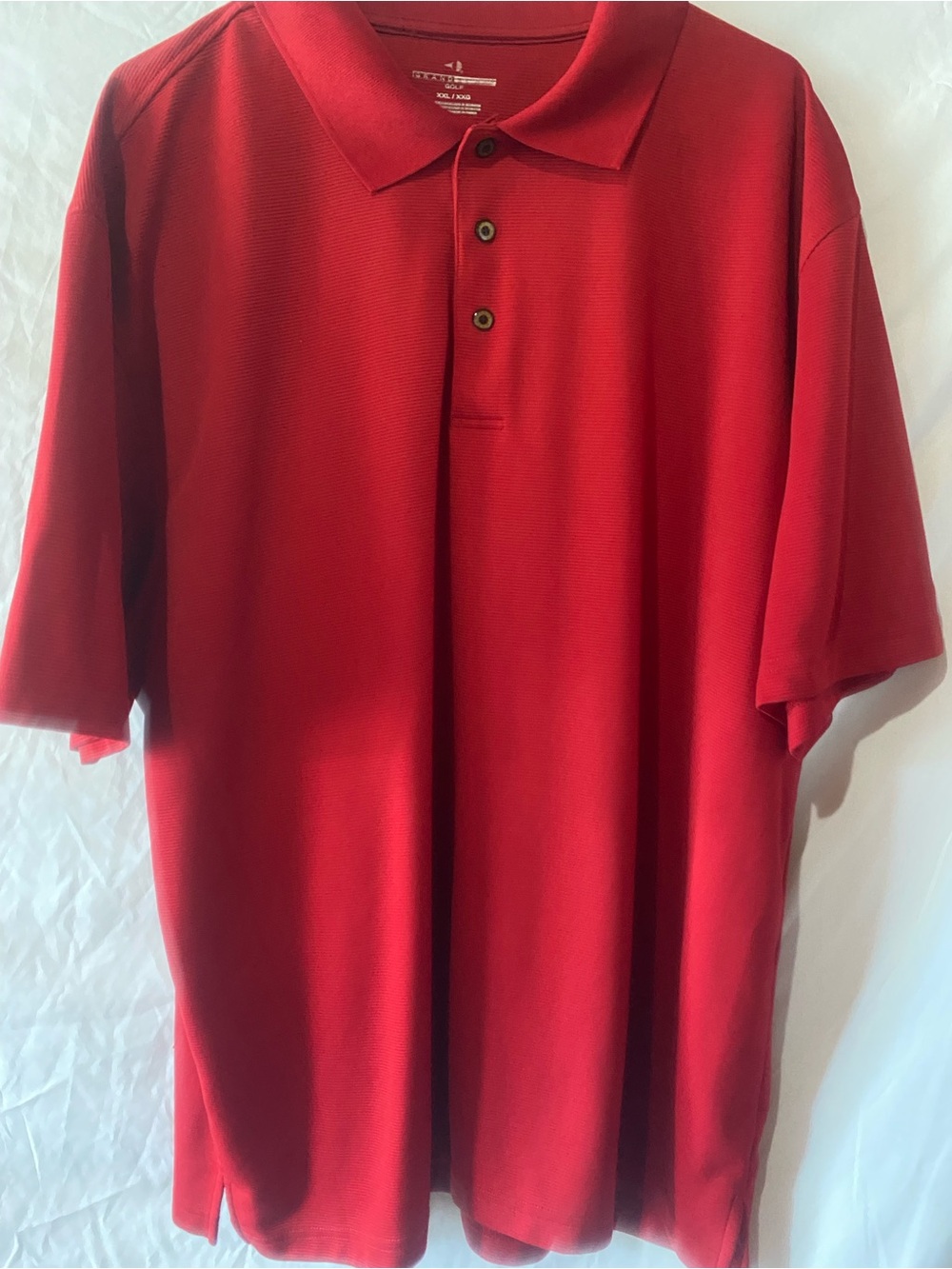 Grand Slam Red Men's Polo Shirt with Classic Collar